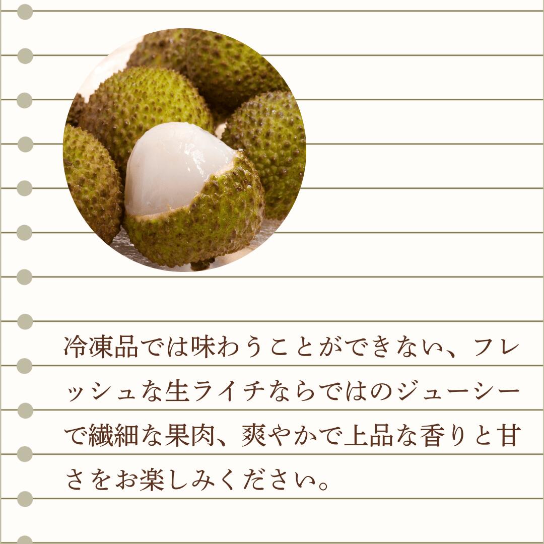 国内では希少な生ライチ