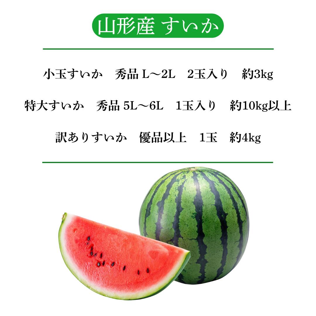 すいかの特産地・山形県より産地直送！爽やかな甘みの夏すいか