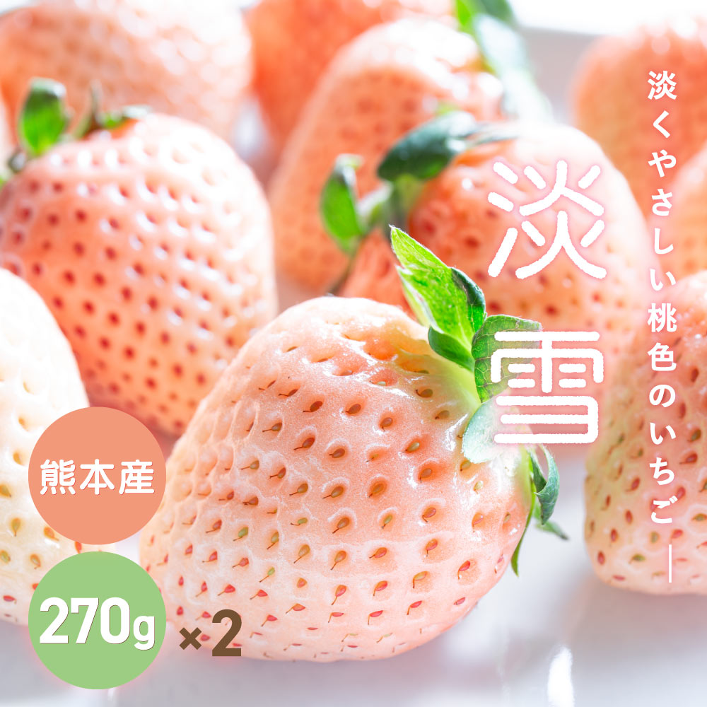 淡雪 500g ☆めずらしい白いちご、ほんのり甘い上品なお味♪☆彡
