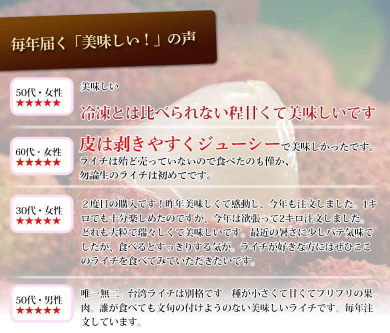 お客様の声