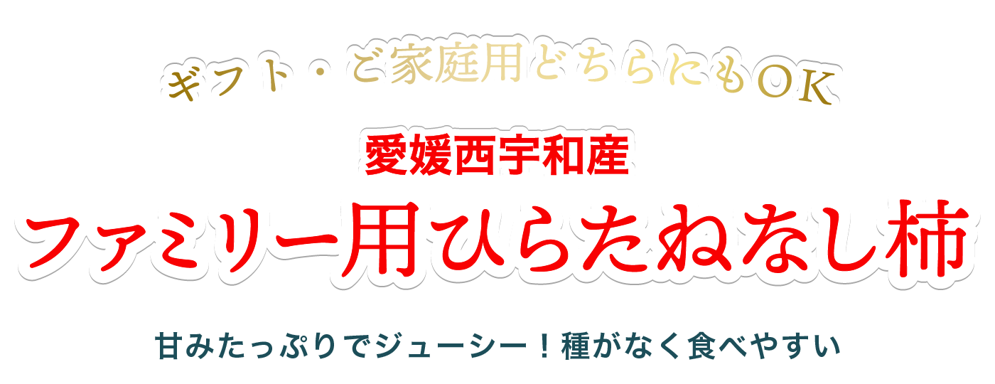 ファミリー用ひらたねなし柿