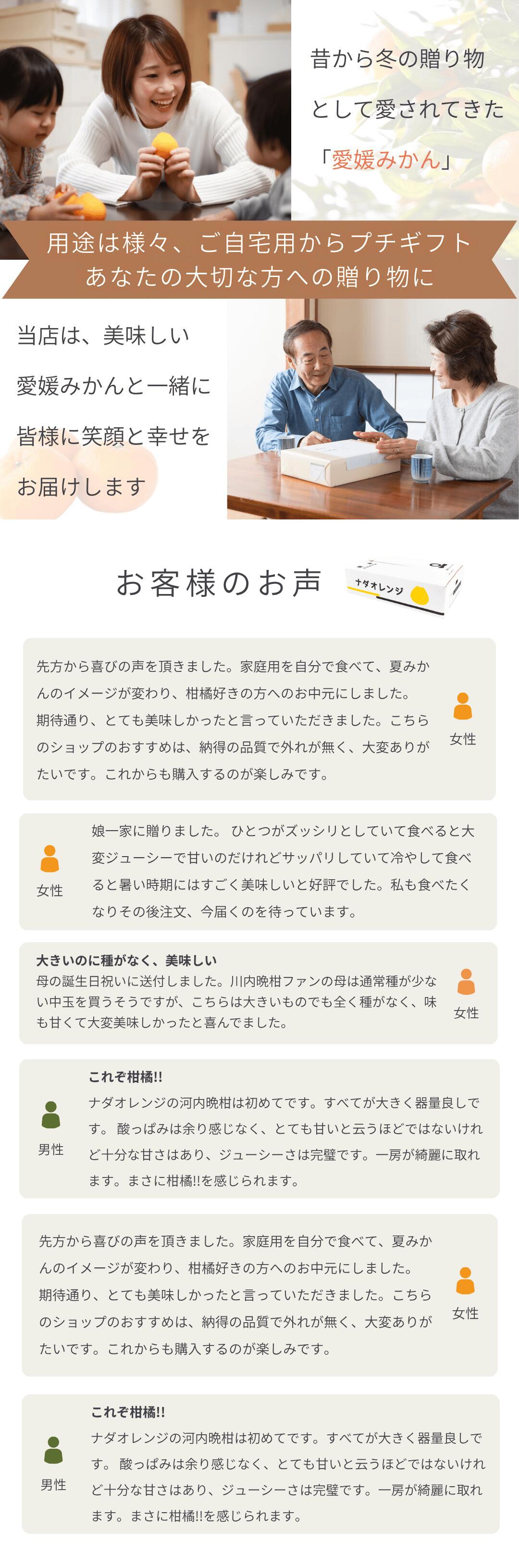 愛媛西宇和産の高級柑橘ナダオレンジは大切な方への贈り物におすすめ